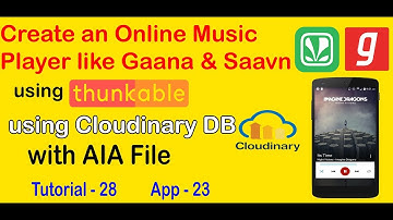 How to create an Online Music Player App like Saavn or Gaana || Cloudinary Data Base