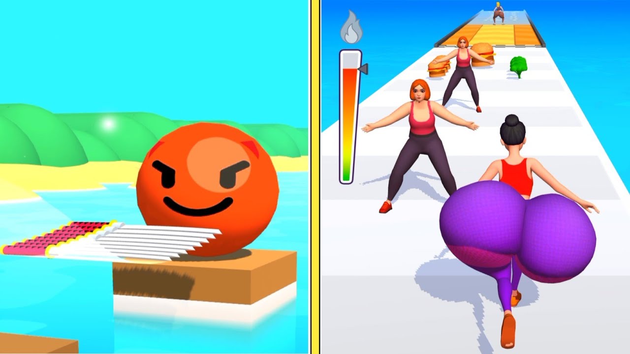Flying Cut Asmr slicing game Vs Twerk Race 3d All levels gameplay walkthrough Android ios
