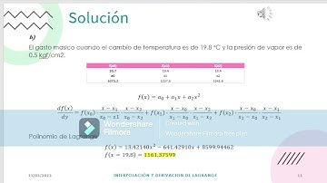Método de Interpolacion y Derivación de Lagrange