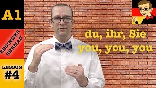 Du vs Ihr vs Sie - Beginner German with Herr Antrim Lesson #4