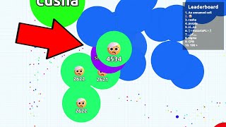 THE REVENGE COMEBACK //  agario destroying teams and best plays