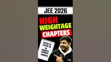 JEE 2026 : Maths High WEIGHTAGE CHAPTER!🔥#jee2026 #jeemains #jeemaths #shorts #jee #maths #iit