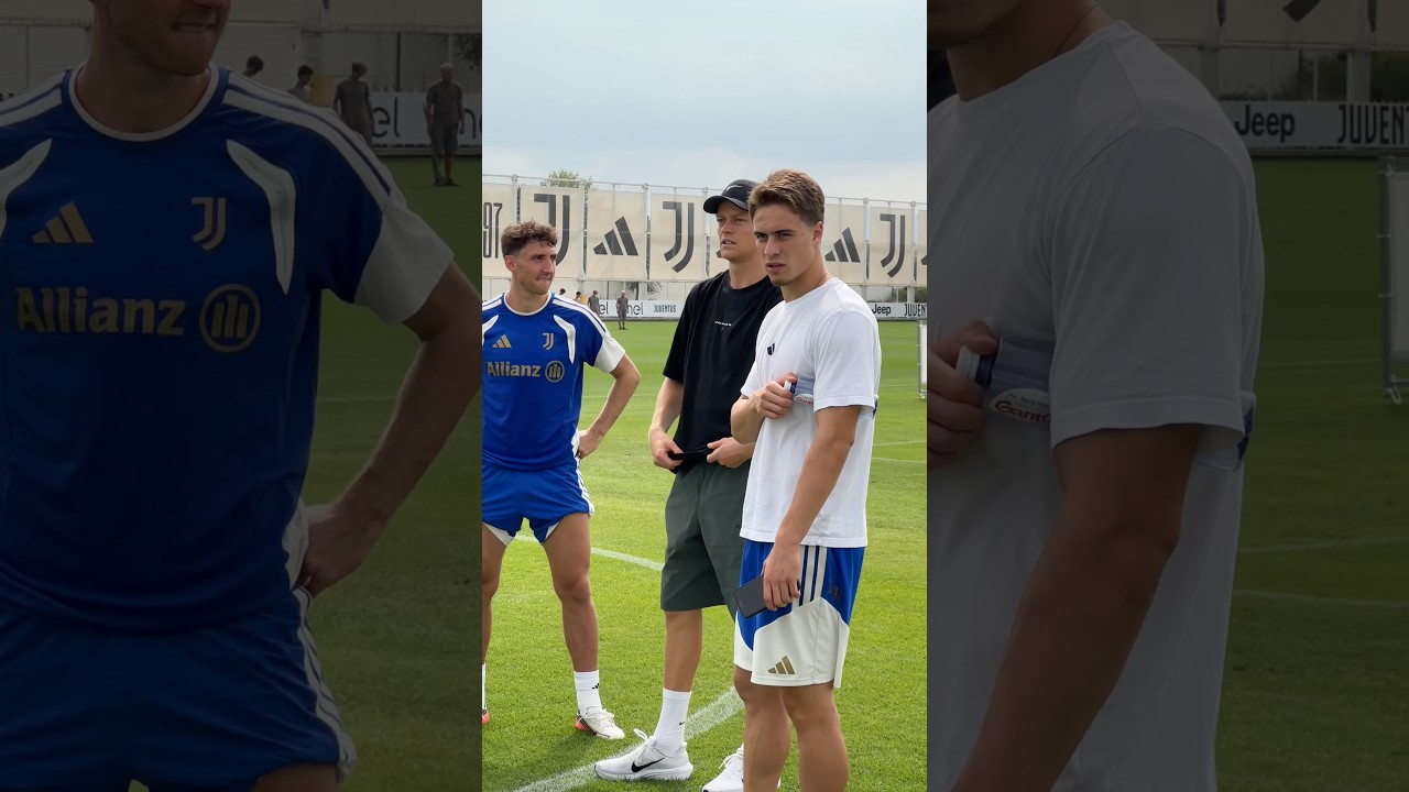 Jannik SINNER at the Juventus Training Center 🥕🎾