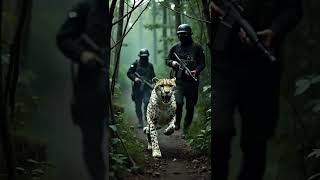 Gadhy Ny Bachaya Apny Dost Cheetay  Ko 😳🫏 #ai #cheetah #animals #shorts #jungle #viral