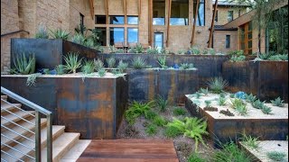Beautiful Corten Steel Planters Shaped And Inspired By Nature
