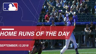 Watch all the home runs hit on September 13, 2018