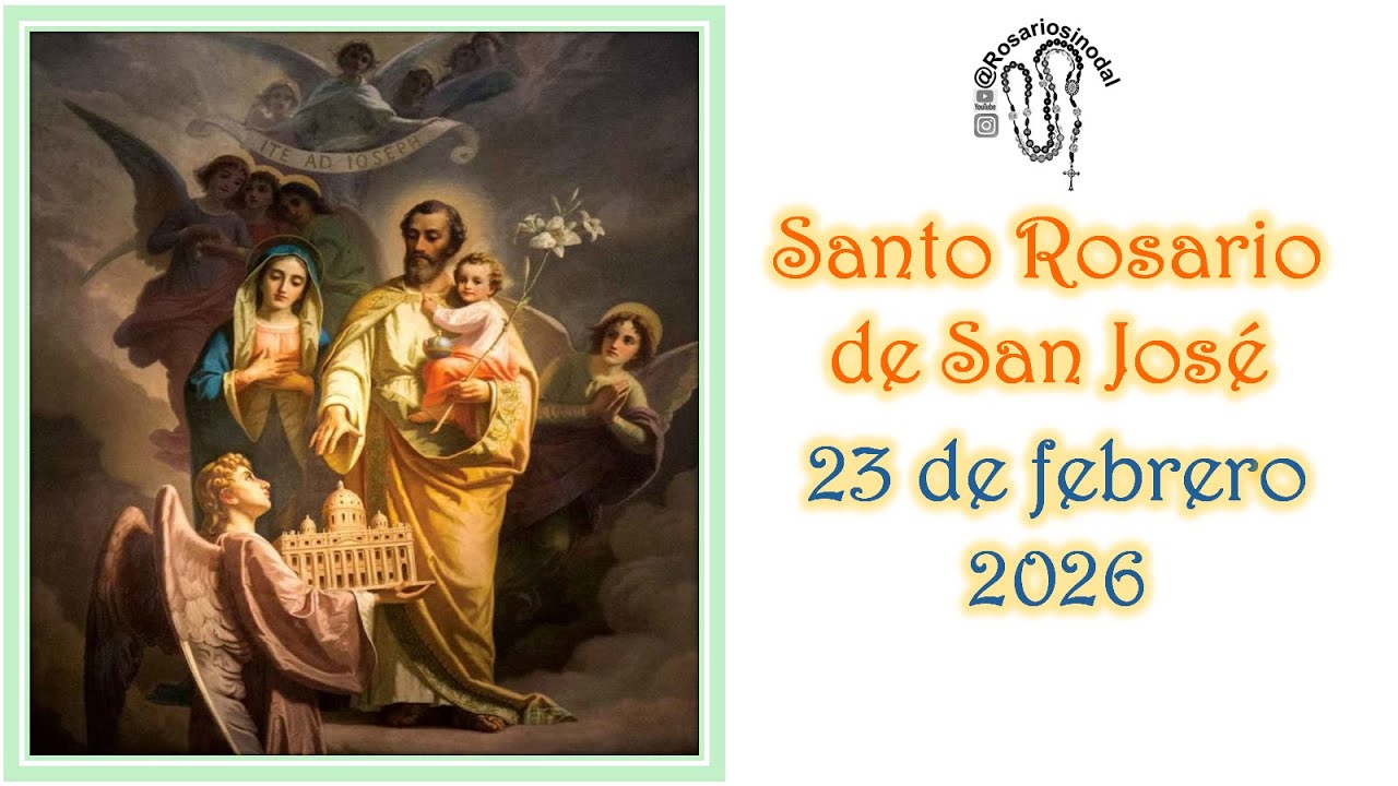Rosario a San José  de hoy 23 febrero