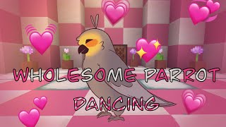 Wholesome Parrots Dancing   {Minecraft animation meme}