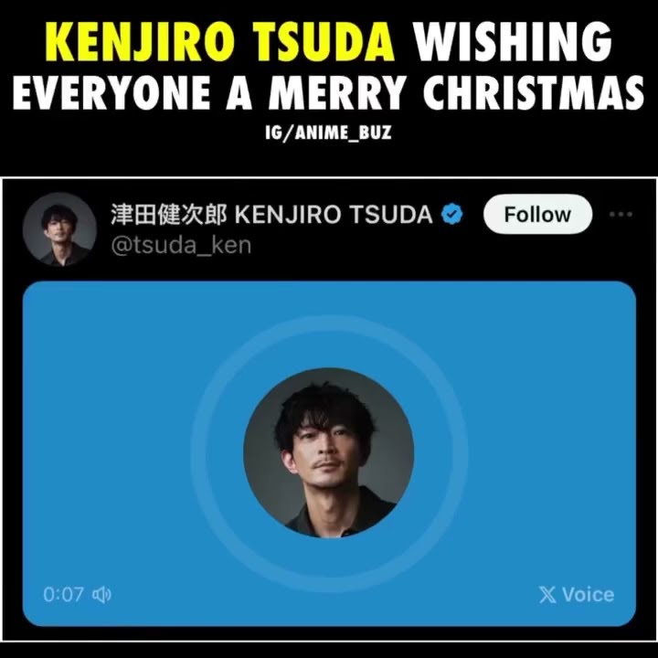 Kenjiro wishing merry christmas #kenjiro #voiceacting
