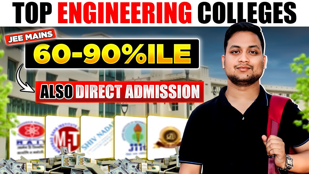 Top Engineering Colleges in Delhi-NCR under 60–90%ile 😍 | High Placements 🔥 Don’t Miss!