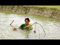 Amazing Prawn Fish Trap - Prawn Trap By Bamboo and Cloth - Unique Fish Trapping System