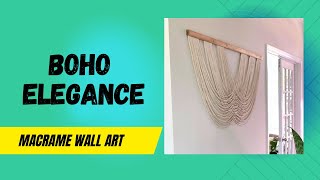 Boho Elegance Boho Wall Decor Macrame Tapestry