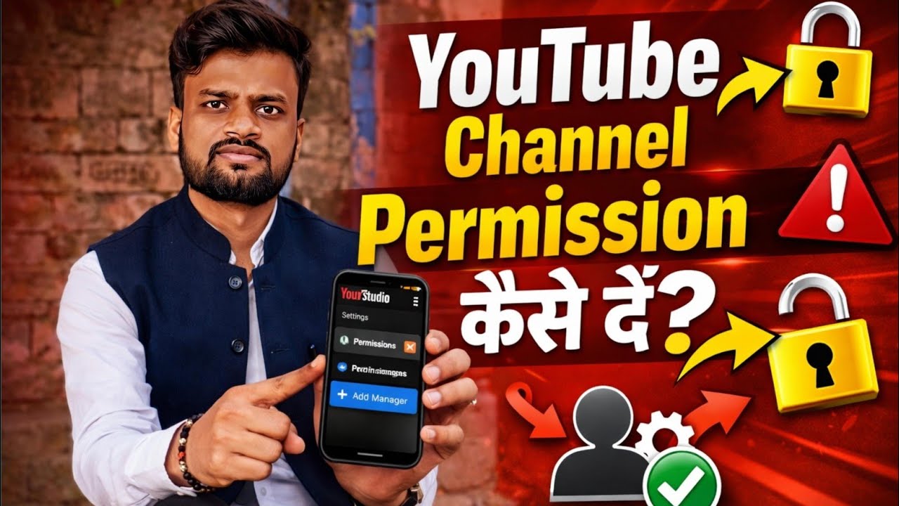 YouTube Channel Permission कैसे दें? | Add Manager & Access 2026 (Full Guide)