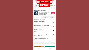 How to grow your TikTok using creator search insights   #tiktoktutorial #creatorsearchinsights