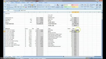 #2 Estimating with Excel for the Small Contractor