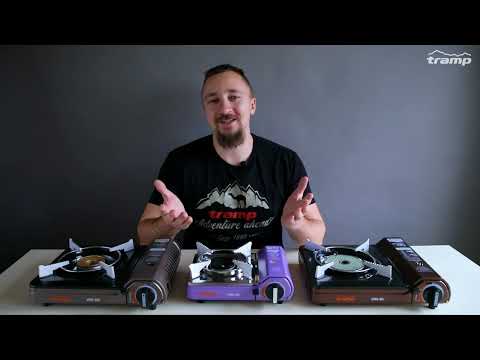 Плита газовая Tramp UTRG-061 з інфрачервоним керамічним пальником та перехідником на великий балон, відео 1