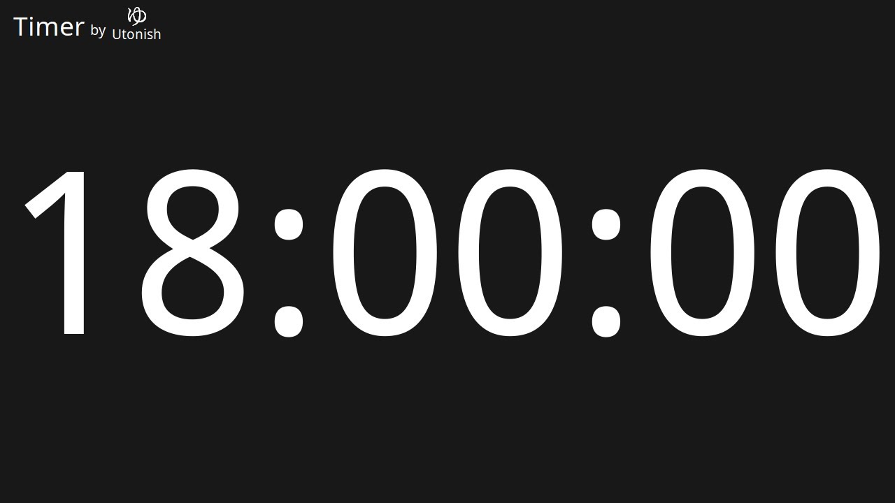 18 Hour Countdown Timer