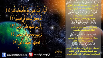 105 - تلاوة خاشعة للشيخ عبد الرحمان السديس . سورة الفيل HD