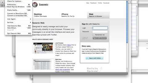 Seesmic Web Application Using Fluid (Mac Only)