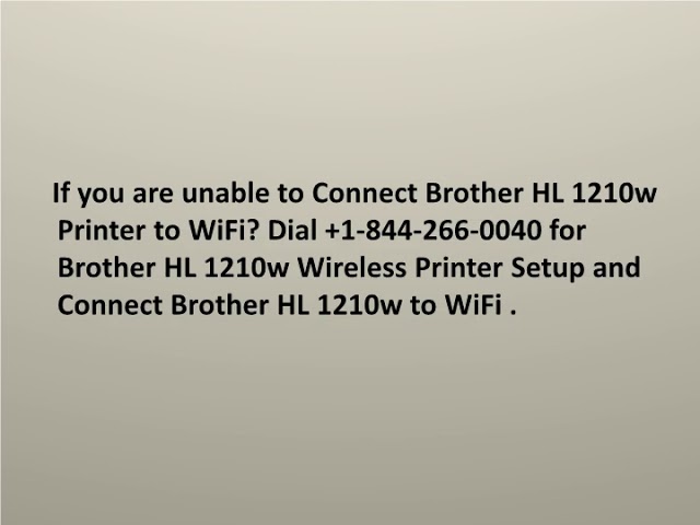 Connect Brother HL 1210w Printer to WiFi - YouTube