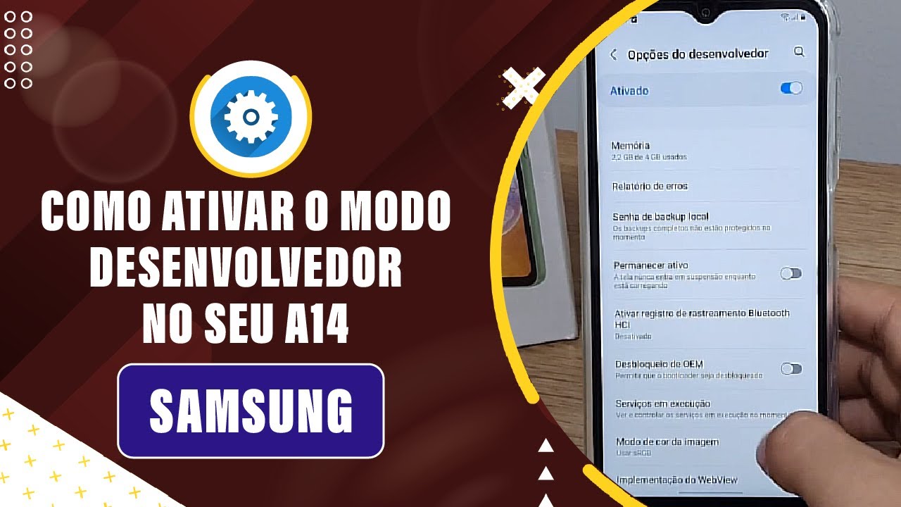 Como ativar o modo desenvolvedor no seu Samsung A14 - Passo a passo ...