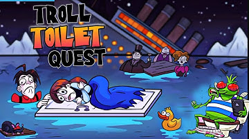 Troll Toilet Quest Gameplay Walkthrough Part 1 - All Levels (iOS, Android)