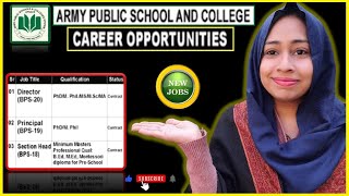 Army Public School Jobs in Rawalpindi, Pakistan | Army Public School &amp; College APS&amp;C@NaukriDhundo