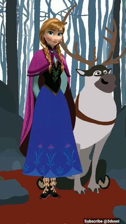 Drawing Anna & Sven from The Frozen [Fan Art] #ipaddrawing #procreateart #applepencil2 #applepencil