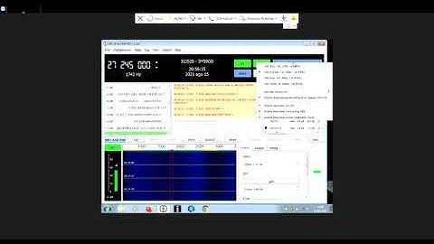 Operating JS8CALL at the end of JS8 Party in 11 meters