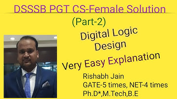 Lect-1.2 | DSSSB PGT Computer Science Female Year 2018 Paper Solution - Part 2