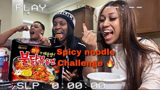 EXTREME SPICY NOODLE CHALLENGE FOR $100  | FT. KANIKA TAYARI