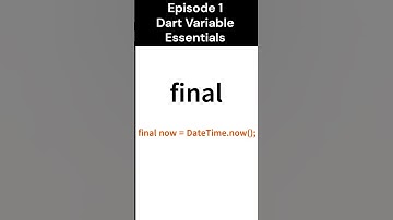 Dart Variable Essentials #flutter#education #learning