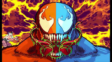 Marvel vs Capcom 1 ( Arcade ) - Red Venom / Venom Playthrough ( July 3, 2019 )