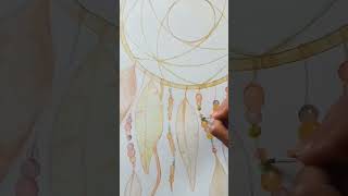 Pintando un atrapasueños Pintando un atrapasueños