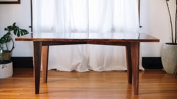 Walnut Live edge Table Woodworking Build