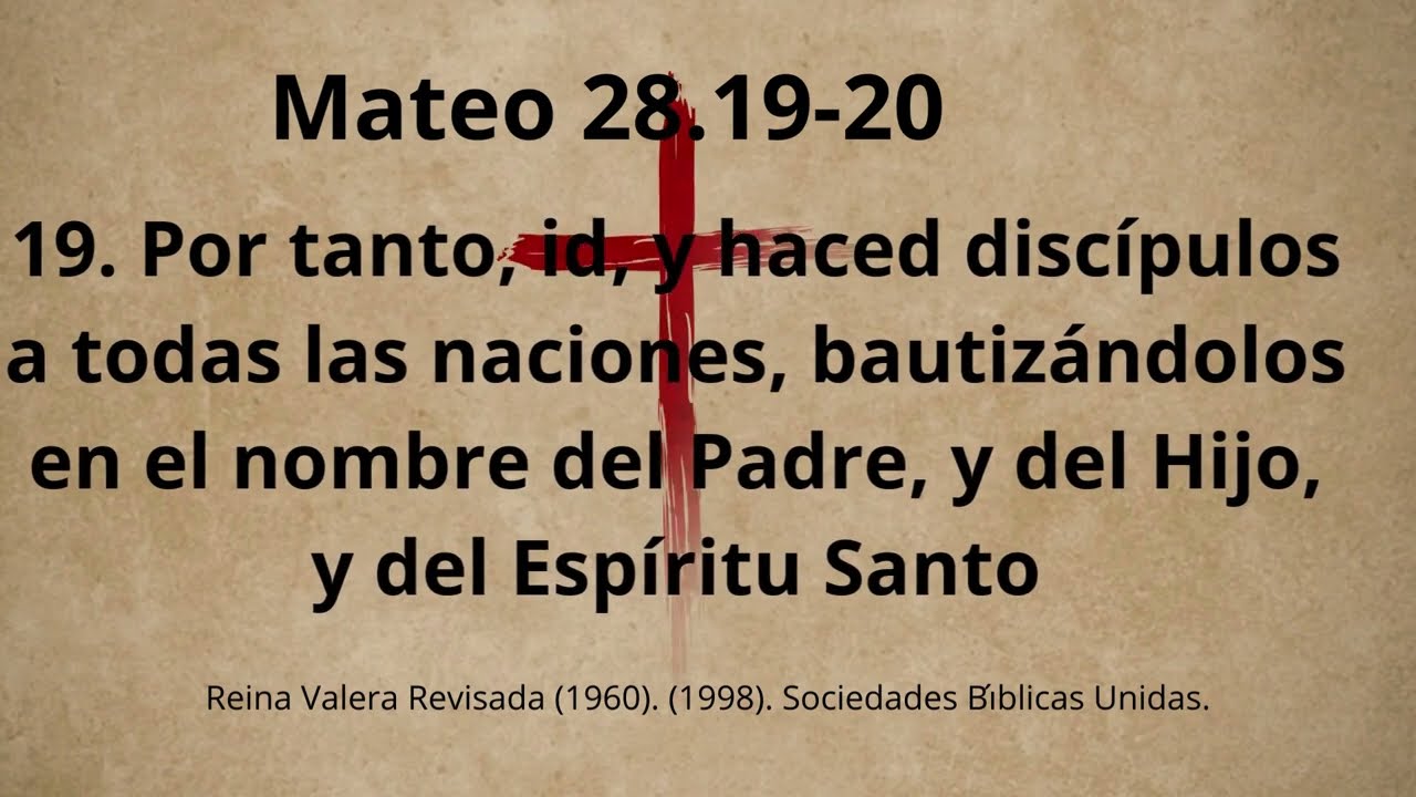 Mateo 28 19 20 YouTube Mateo 28 19 20 YouTube
