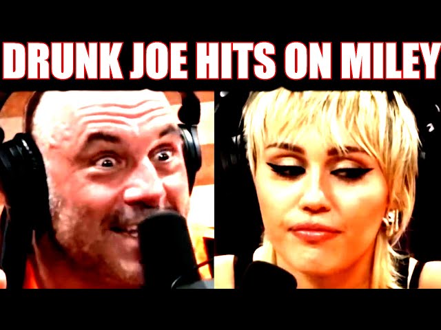 Drunk Joe Rogan Hits On Miley Cyrus class=