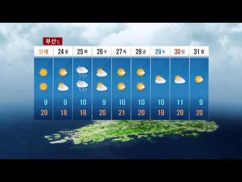 25일(화) 전국 비 / YTN 웨더