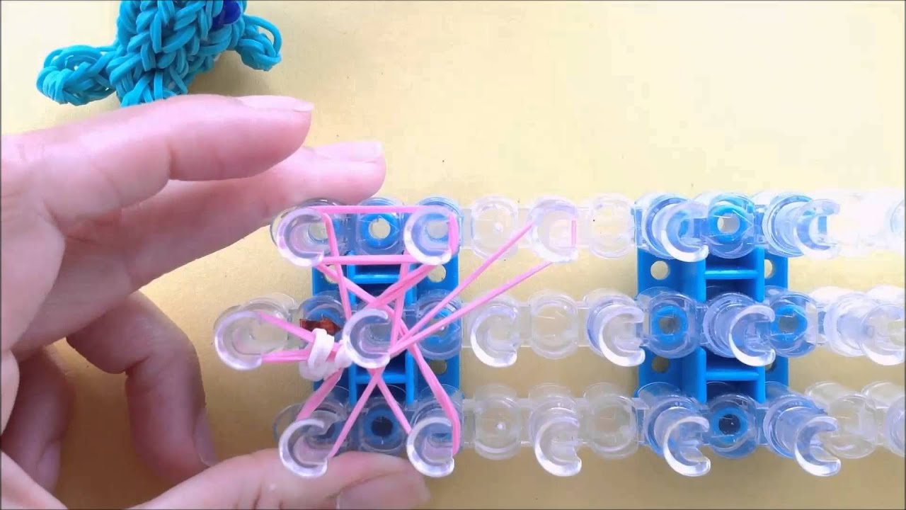 Rainbow Loom Whale / Narwhal (3D) Charm / design made with loom bands