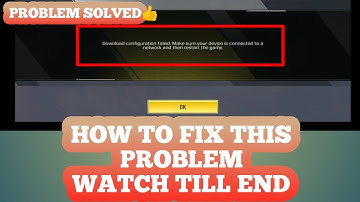 How to fix configuration download failed | Call of duty mobile