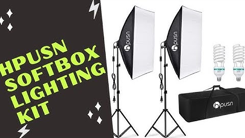 Softbox Lighting | HPUSN Unboxing & Setup (Amazon)