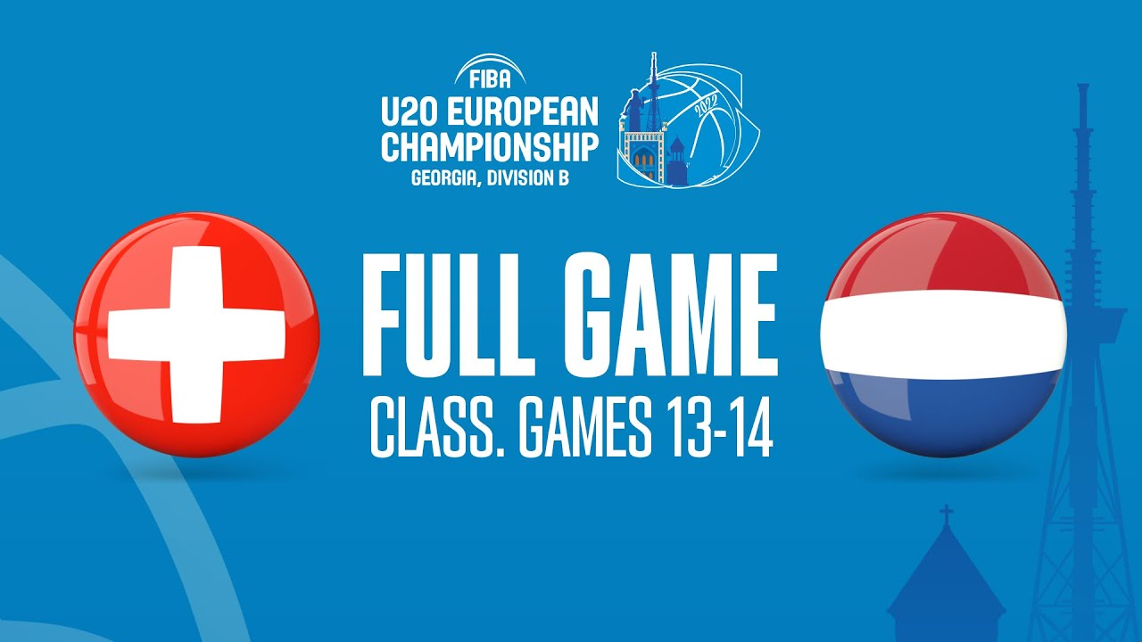 Switzerland v Netherlands | Full Game | FIBA U20 European Championship 2022