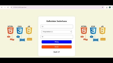 APLIKASI KALKULATOR SEDERHANA DENGAN HTML, CSS DAN JAVASCRIPT - PEMBAHASAN UKK PAKET 1 RPL | 2025