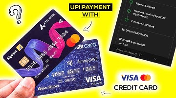 Now UPI Payment with Visa Credit Card & Master Credit Card - Live Proof😍