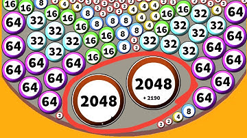Surround And Merge (2048 Balls 3D) Draw To Merge,Ball Numbers Math Asmr Gameplay