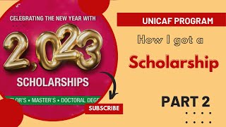 Unicaf scholarship | Part 2