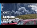 La spectaculaire éruption du volcan Aso au Japon