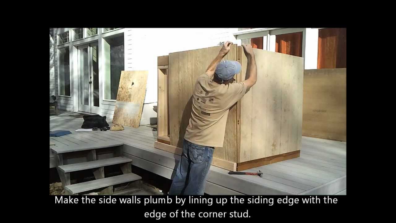 4-Installing Shed Siding - How to Build a Generator 