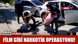 Film gibi narkotik operasyonu!