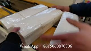 Good price Automatic 3 piles napkin tissue paper packing machine